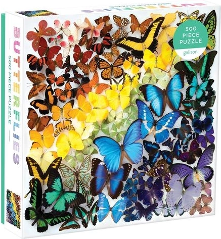 Puzzle Papillons arc-en-ciel 500 pièces GALISON