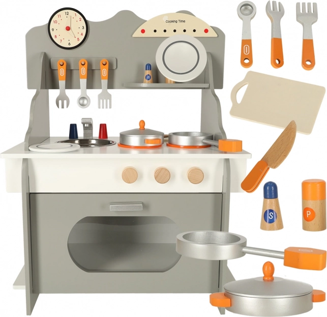 Cuisine en bois pour enfants avec accessoires