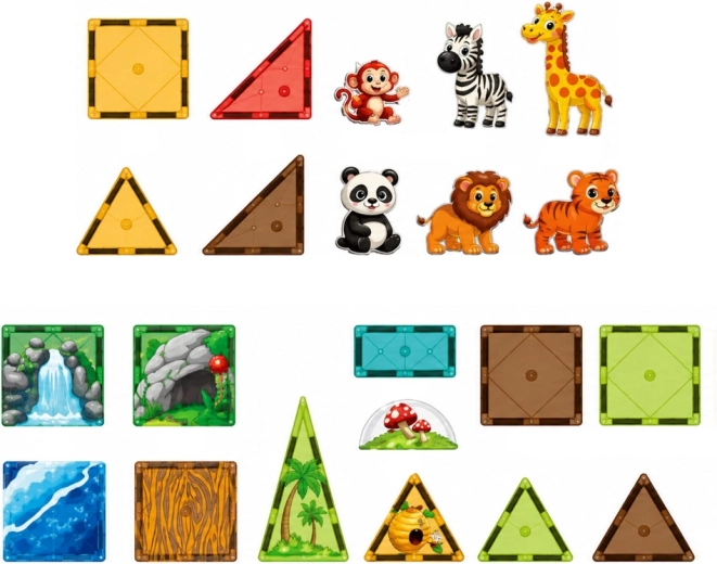 Jungle et zoo pleins d’animaux