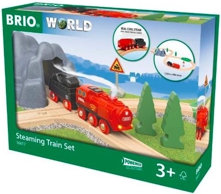 Circuit de train Brio World avec locomotive à vapeur