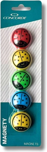 Aimants coccinelles 35 mm, 5 pcs