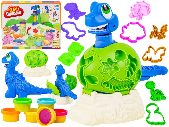 Kit créatif avec pâte à modeler : dinosaure qui éclot