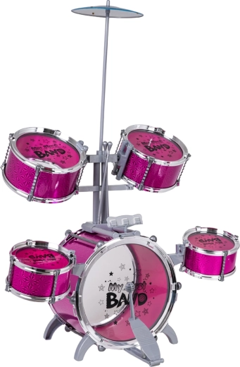 Version rose avec cymbale en métal