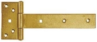 Charnière de portillon jaune galvanisée 300 × 45 × 90 × 35 × 3 mm
