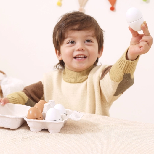 Six œufs pour jouer à la cuisine