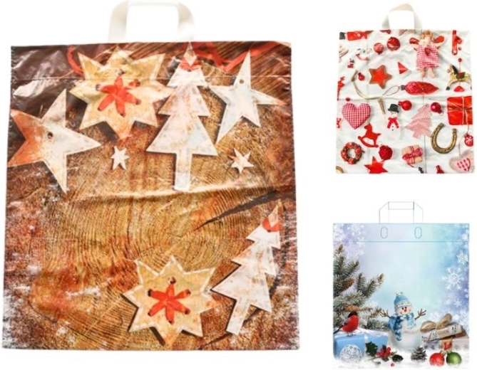 Sac LDPE de Noël avec assortiment de motifs