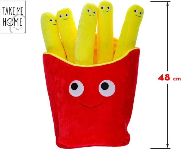 Peluche frites avec visage 48 cm