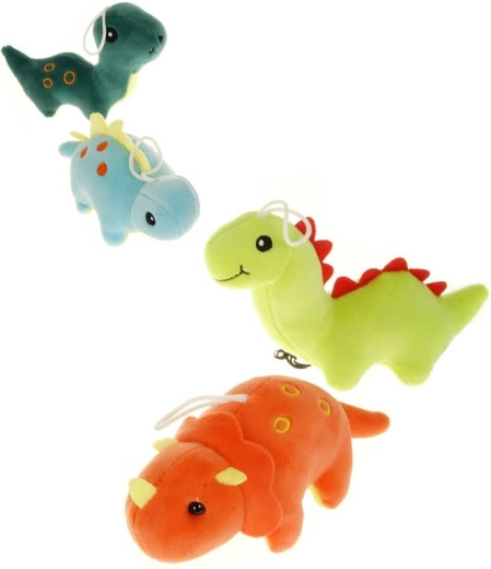 Porte-clés en peluche dinosaure 15 cm - 1 pièce