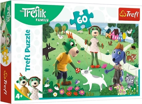 Puzzle Trefliki Une journée joyeuse, 60 pièces