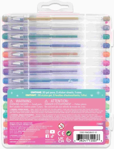 30 stylos gel pour une écriture et un coloriage fluides
