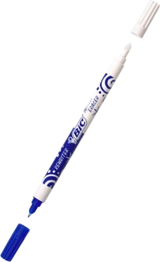 Correcteur d’encre effaçable double embout BIC Ink Eater bleu