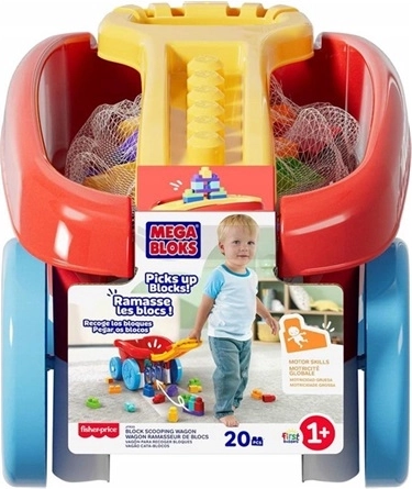 MEGA BLOKS chariot avec briques pour jeunes enfants