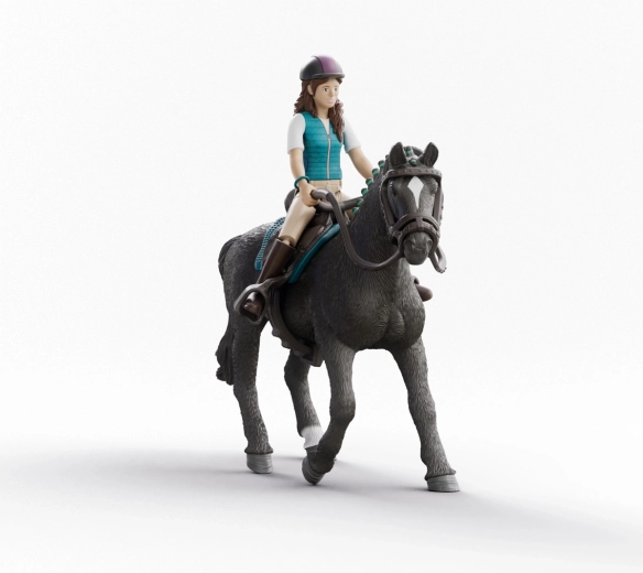 Schleich Horse Club Lisa et Storm – figurine cavalière avec cheval pour enfants