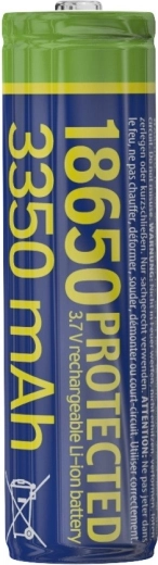 Accumulateur Li‑Ion protégé 18650 3,7 V 3350 mAh
