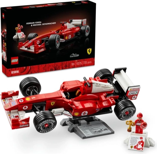 Set de construction LEGO Icons Ferrari F2004 et Michael Schumacher