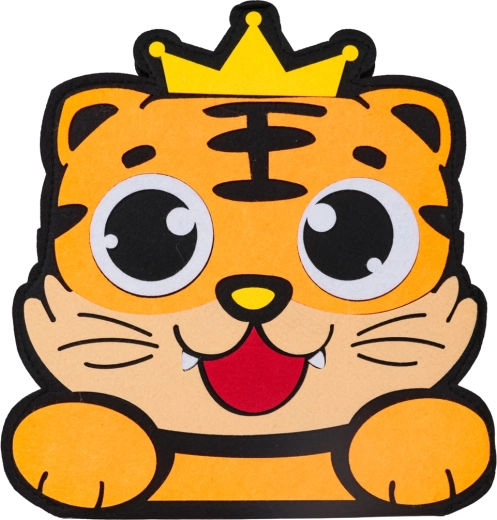 Adorable motif de lion et couleurs vives