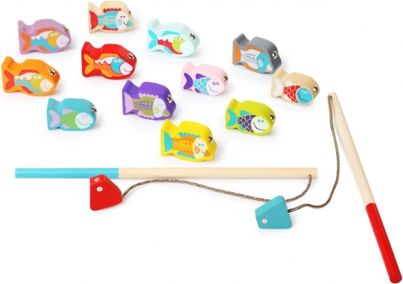 Jouet en bois de pêche pour enfants