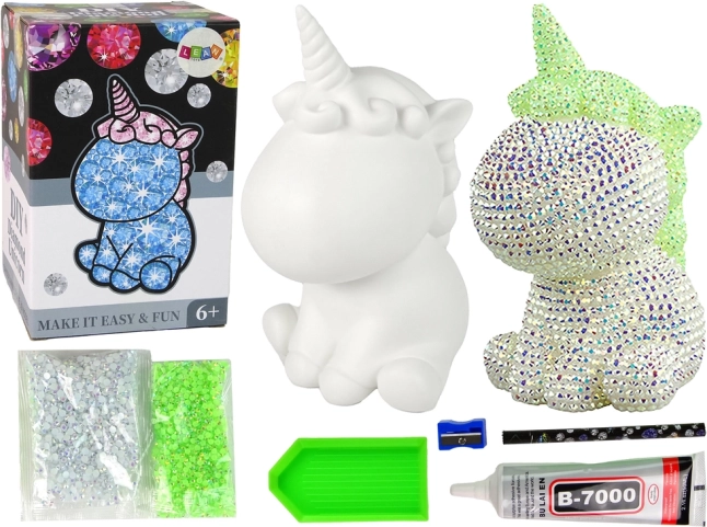Kit DIY Licorne Peinture au diamant Vert