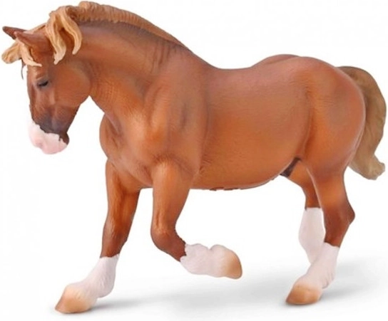 Cheval de race Breton, isabelle – figurine COLLECTA