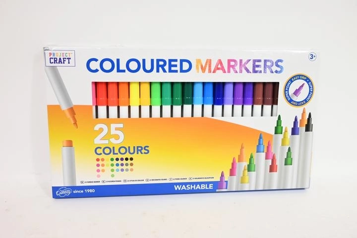 Feutres lavables pour enfants – set de 25 couleurs