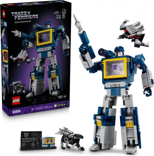 Lego Icons Transformers: Soundwave – set de construction pour adultes