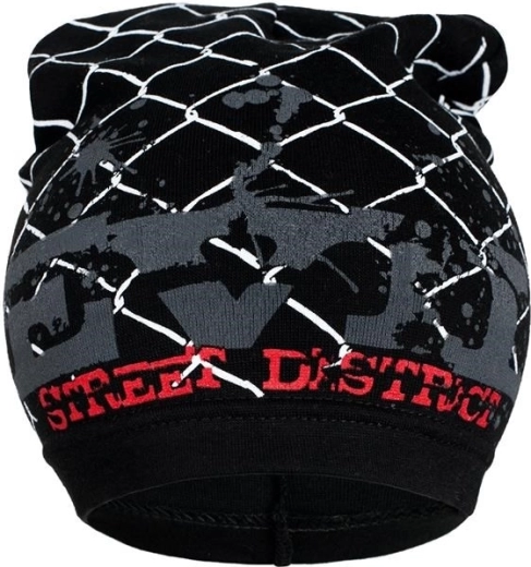 Bonnet de printemps pour enfant New Baby avec inscription, noir, taille 104 (3–4 ans)