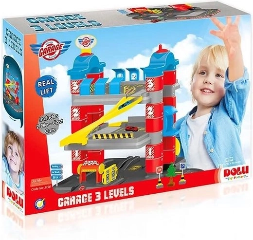 Garage Dolu à trois niveaux avec ascenseur pour petites voitures