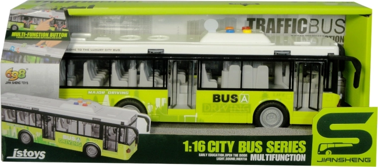 Autobus urbain avec lumière et son – vert