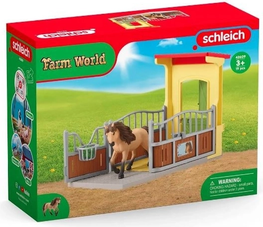 Écurie avec poney islandais