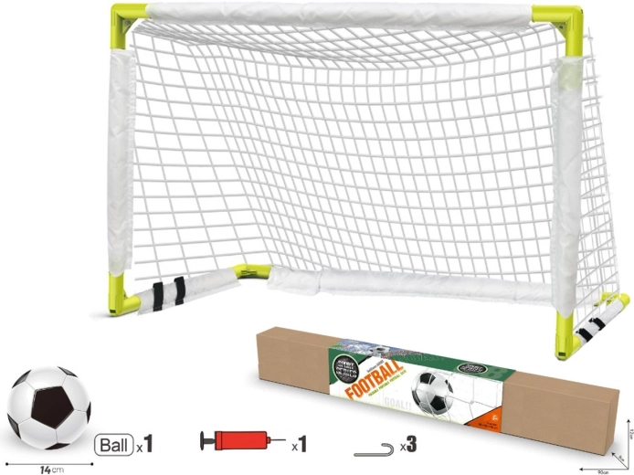 But de football enfant avec ballon et pompe 90 cm