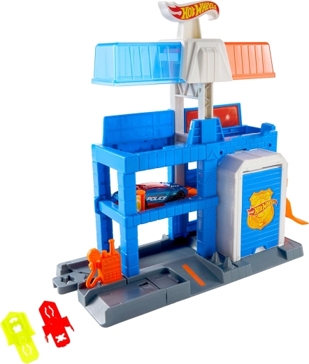 Voiture de police en métal 1:64 incluse