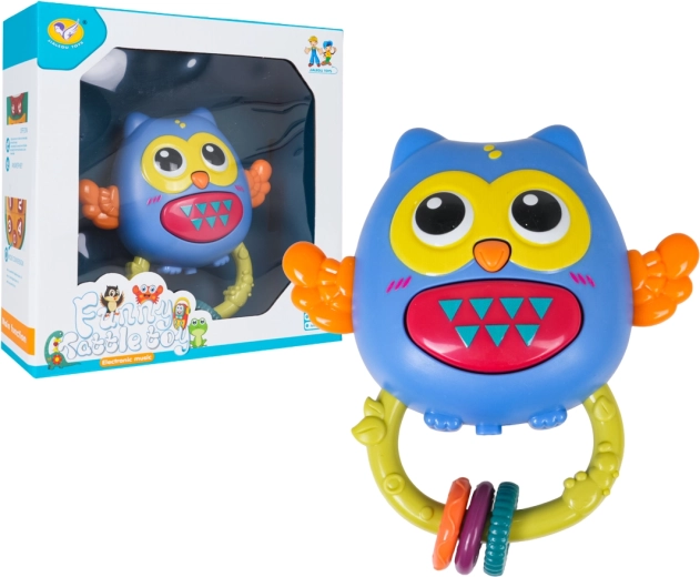 Hibou interactif pour les tout-petits avec lumière et son