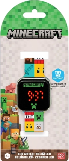 Montre LED numérique Minecraft