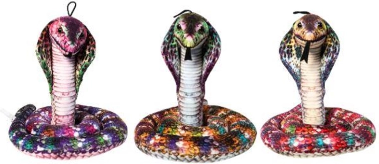 Cobra en peluche – serpent doux pour enfants