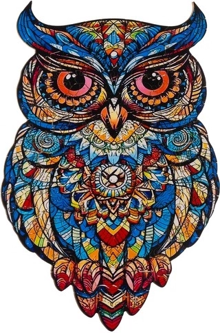 Motif hibou qui décorera l’intérieur une fois assemblé