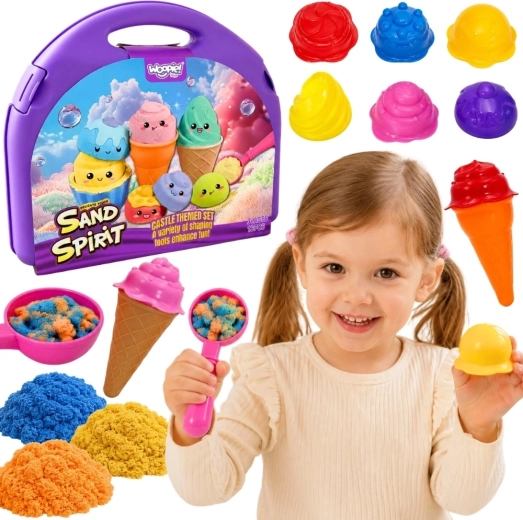 Set de sable cinétique Sand Fairy WOOPIE Glacier, 13 pièces