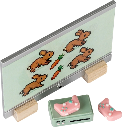 Console de jeux avec deux manettes