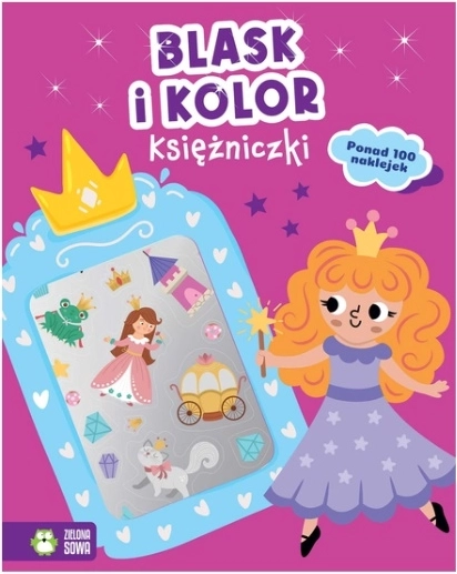 Éclats et couleurs : Livre de coloriage pour princesses avec autocollants métalliques