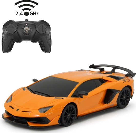 Voiture RC Jamara Lamborghini Aventador SVJ 1:24 orange 2,4 GHz - 1 pièce
