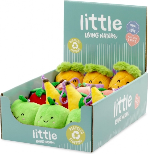 Porte-clés en peluche mini fruit 10 cm