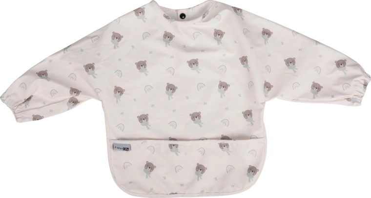 Bavoir à manches longues FreeON HugMe Bear Beige