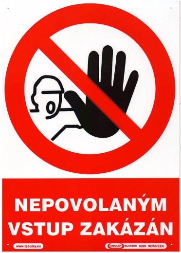 Panneau de sécurité Entrée interdite aux personnes non autorisées A4 plastique