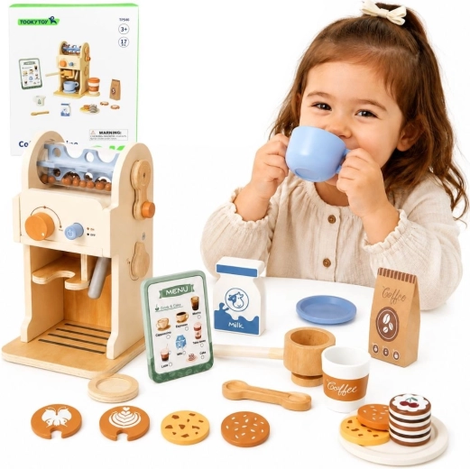 Machine à café en bois Barista TOOKY TOY