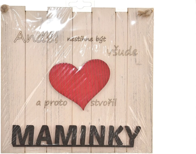 Pancarte en bois « Mamans… » 21 × 21 cm