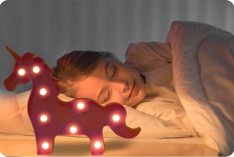 Lumière LED douce et sûre, sans éblouissement