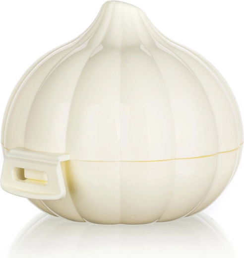 Boîte à ail ACCASA crème 8,5 × 8,5 × 7 cm