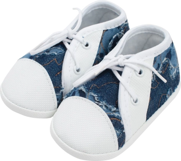 Chaussons bébé baskets New Baby bleus 0–3 mois