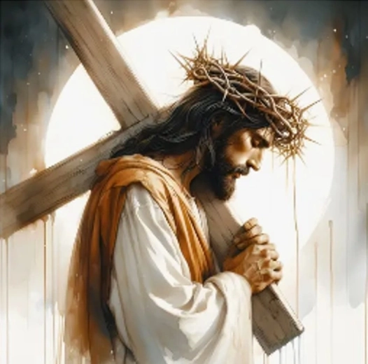 Peinture diamant Jésus – chemin de croix 30 × 40 cm