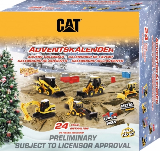 Calendrier de l’Avent CAT engins de chantier