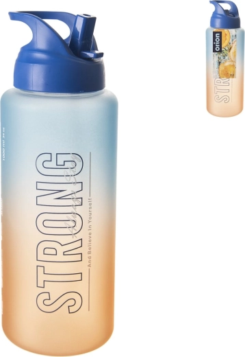 Bouteille en tritan moly blue-orange 1 l